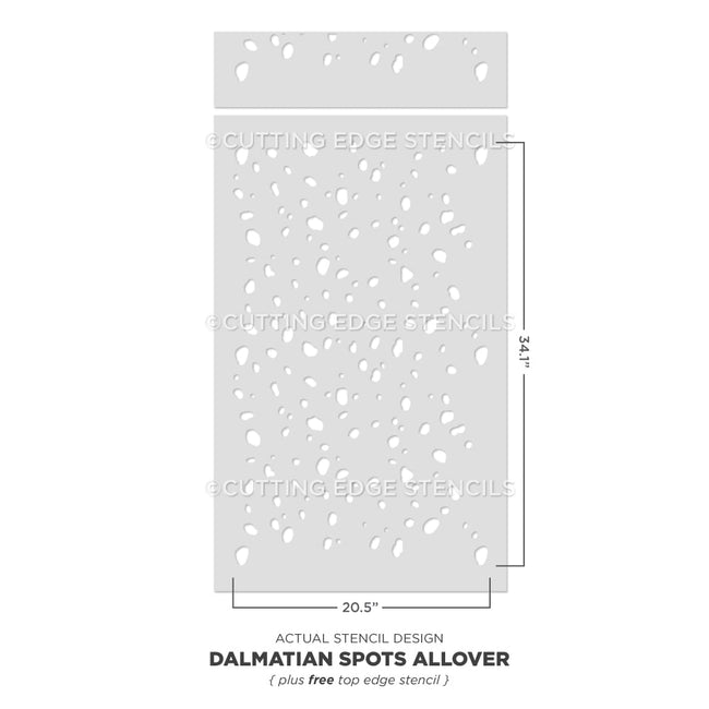 Dalmatian Spots Stencil Design Dots Wallpaper polka dot wall decals for diy home decor