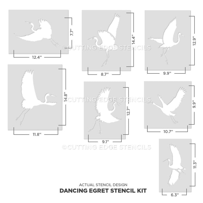 Dancing Egrets kit Actual image