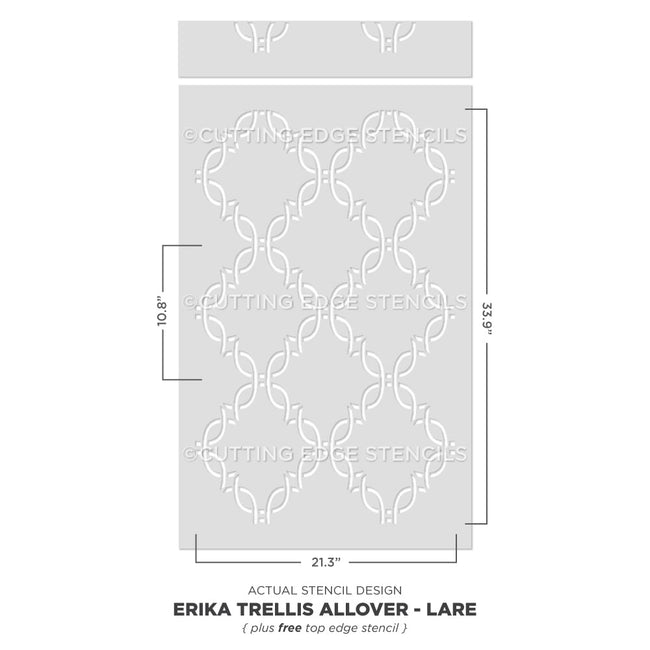 trellis wall pattern stencil erika wall stencil actual