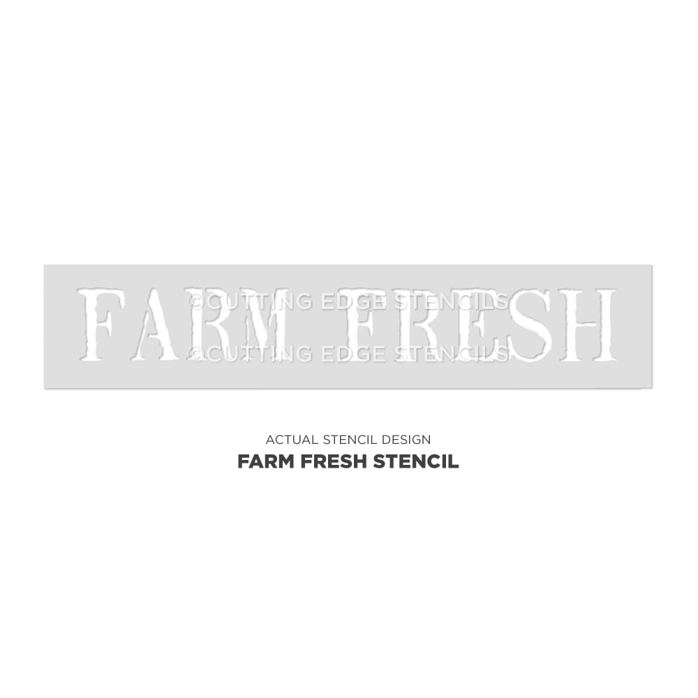 farm fresh sign stencil actual image