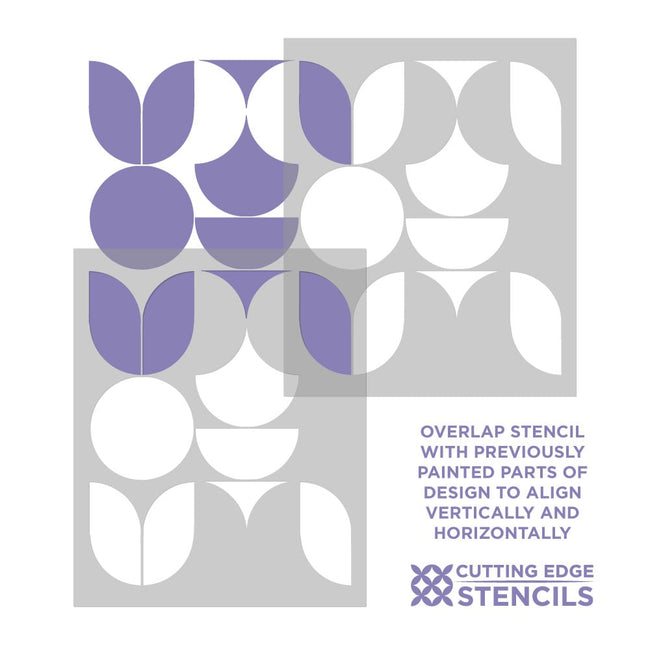 alignment photo geo abstract wall stencil