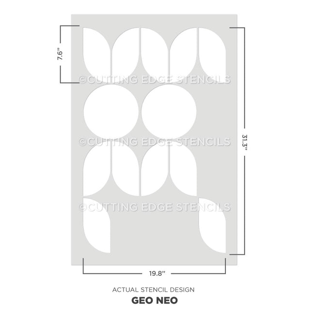 geo neo allover stencil pattern for walls geometric wall pattern actual image
