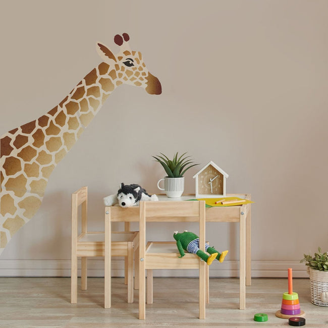 giraffe neck wall stencil safari stencil nursery design kids room