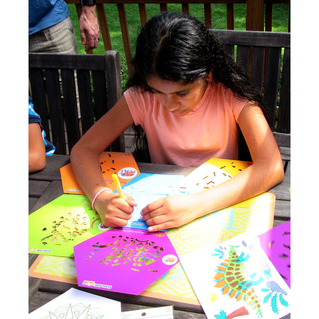 elephant colorfoldz stencil