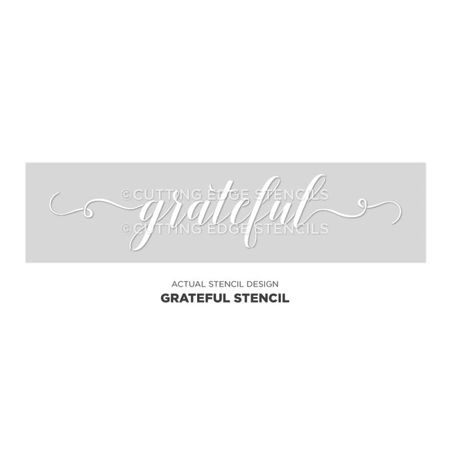 grateful sign stencil actual image