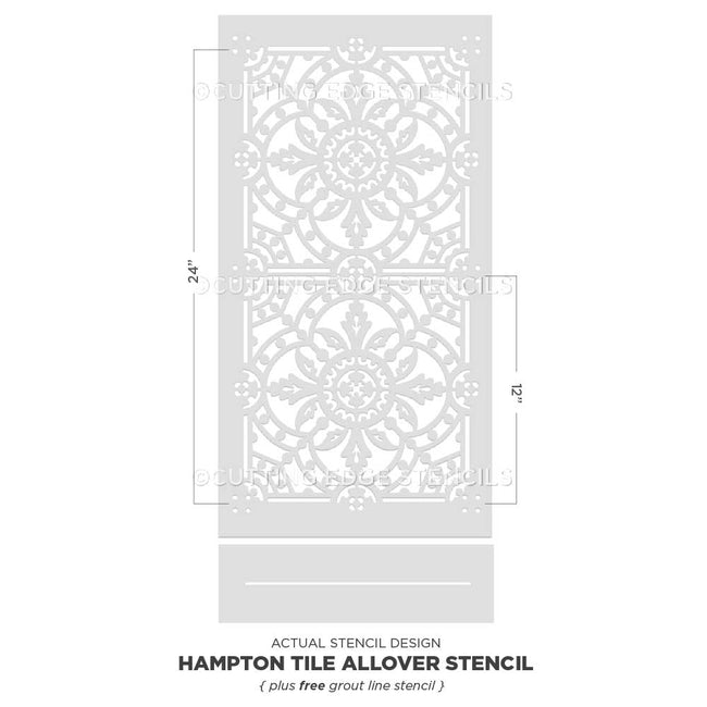 tile stencil for painting wall