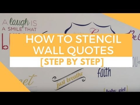 BeYOUtiful Wall Quote Stencil