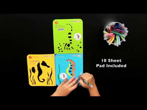 Seahorse ColorFoldz Stencil Art Book