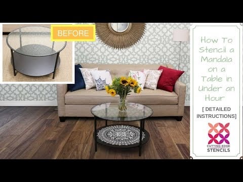 Abundance Mandala Stencil Size 36"