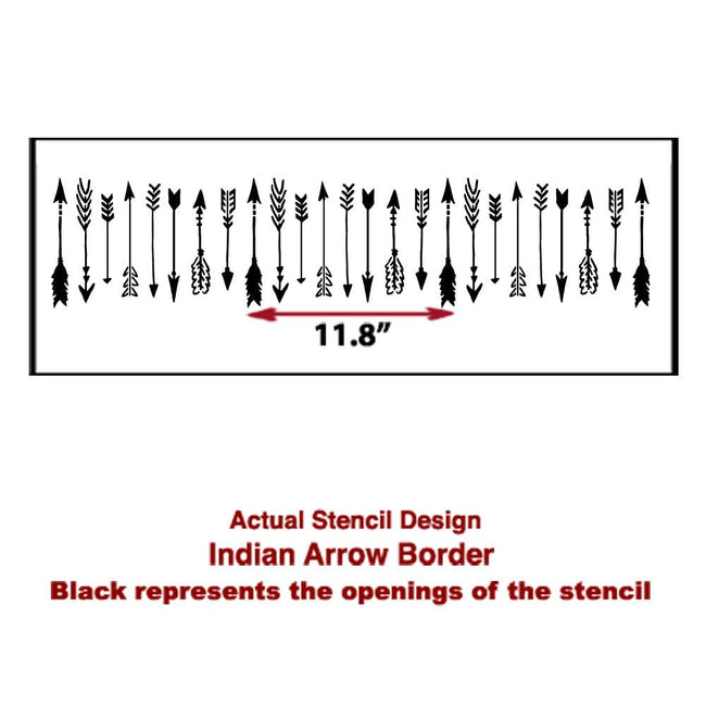 indian-arrow-border-stencil-DIY-wall-decor