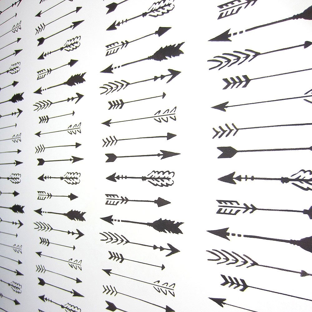 indian-arrow-stencil-pattern-easy-DIY-wall-decor