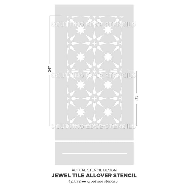 Jewel Tile Stencil