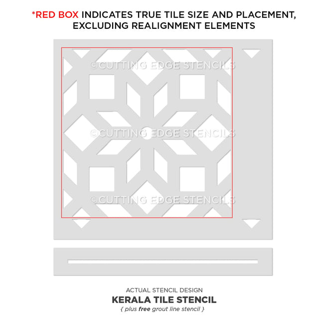 tile stencil for painting floors