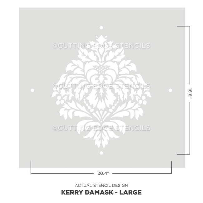 kerry damask wall stencil