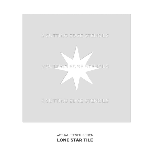 lone star tile stencil actual image