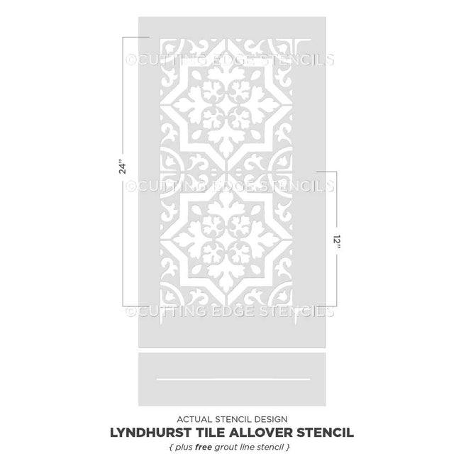 Lyndhurst Tile Stencil