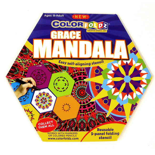 mandala stencil colorfoldz