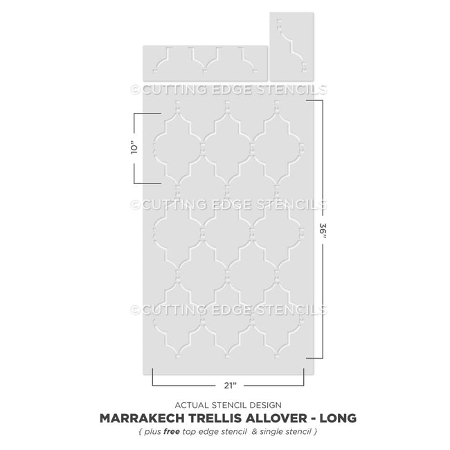 marrakech trellis stencil