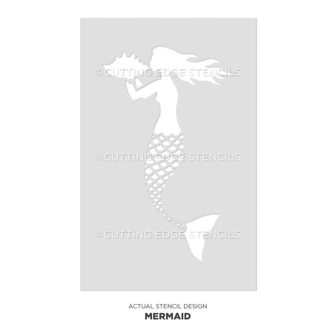 mermaid stencil