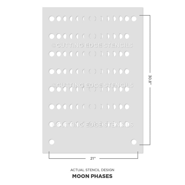 moon phase stencil