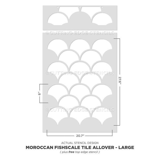 Moroccan-Fishscale-Stencil-Allover-Wall-Pattern-Actual