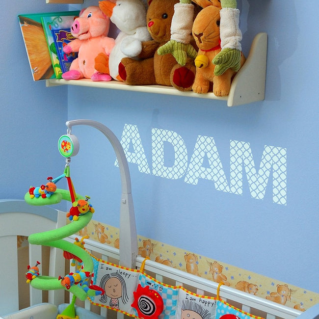 moroccan-wall-stencil-lettering-for-nursery