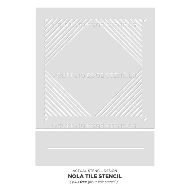 Nola tile stencil