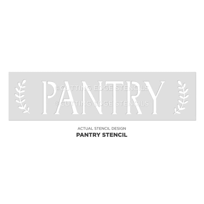 pantry sign stencil actual image