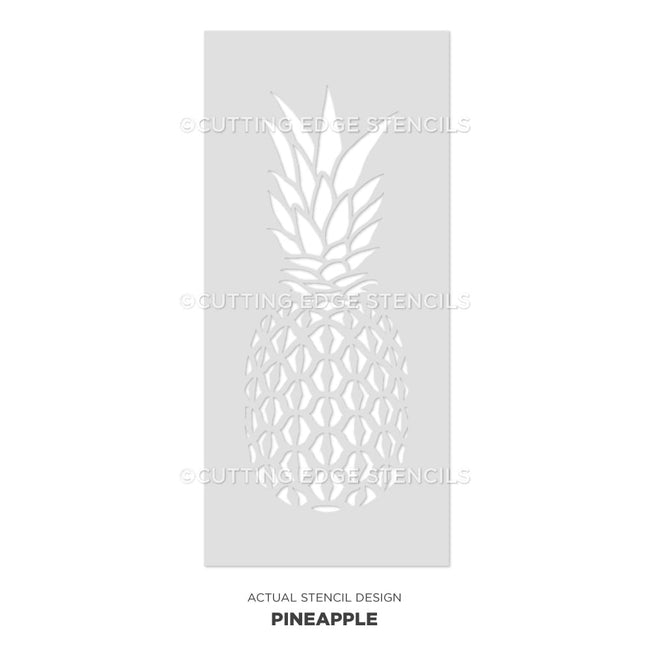 pineapple tropical stencil