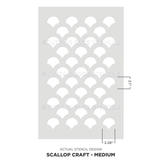 Scallop craft nautical stencil