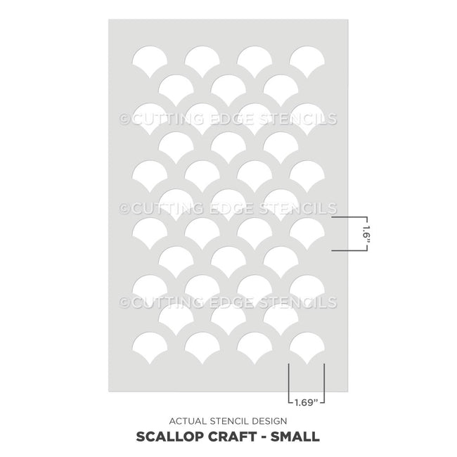 Scallop craft nautical stencil