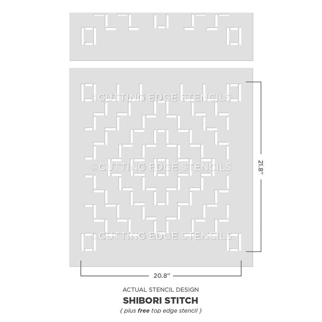 shibori japanese stencil