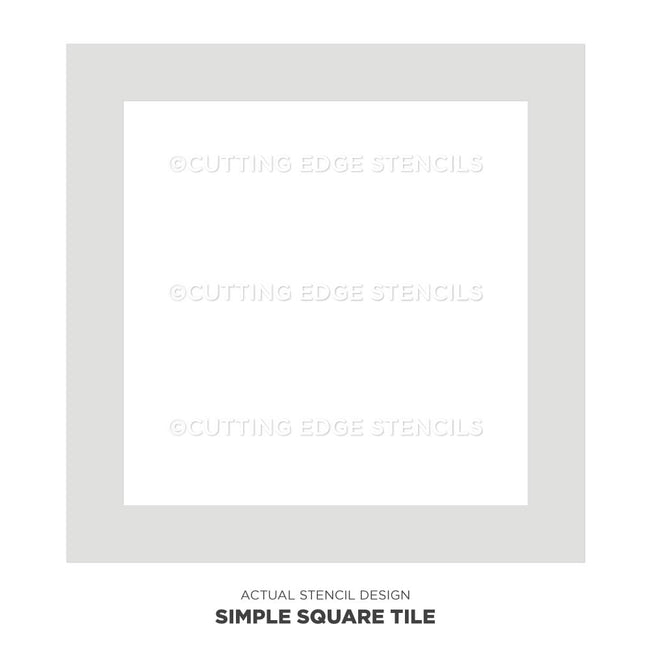 simple square actual stencil image
