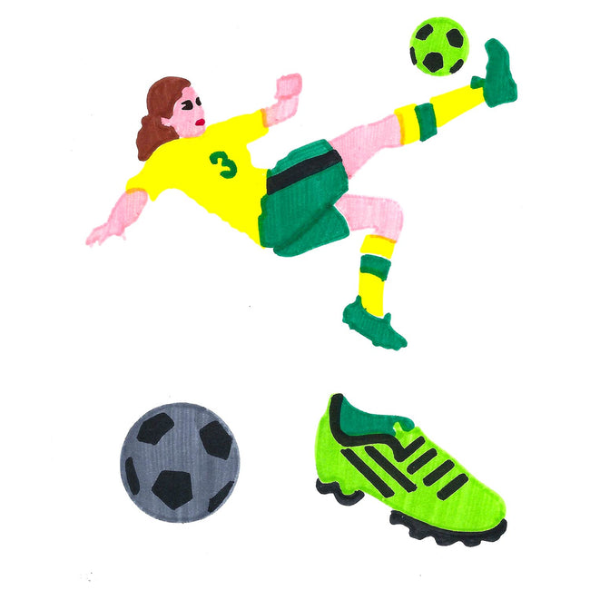 soccer stencil colorfoldz