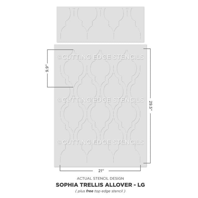 moroccan trellis stencil