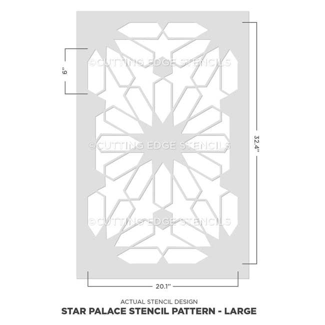 Star Palace Wall and Floor Stencil