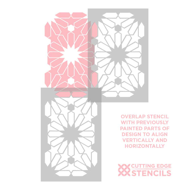 Star Palace Wall and Floor Stencil