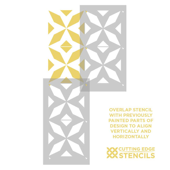 Diamant Tile Stencil Size Extra Small