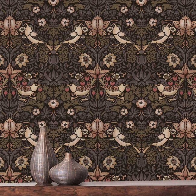 strawberry thief wall stencil willam morris stencil design