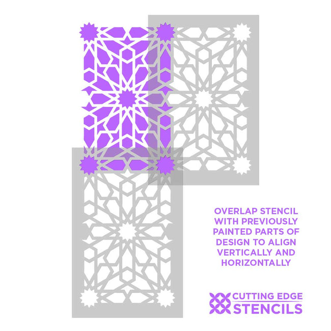 Taza Stencil for Walls and Floors