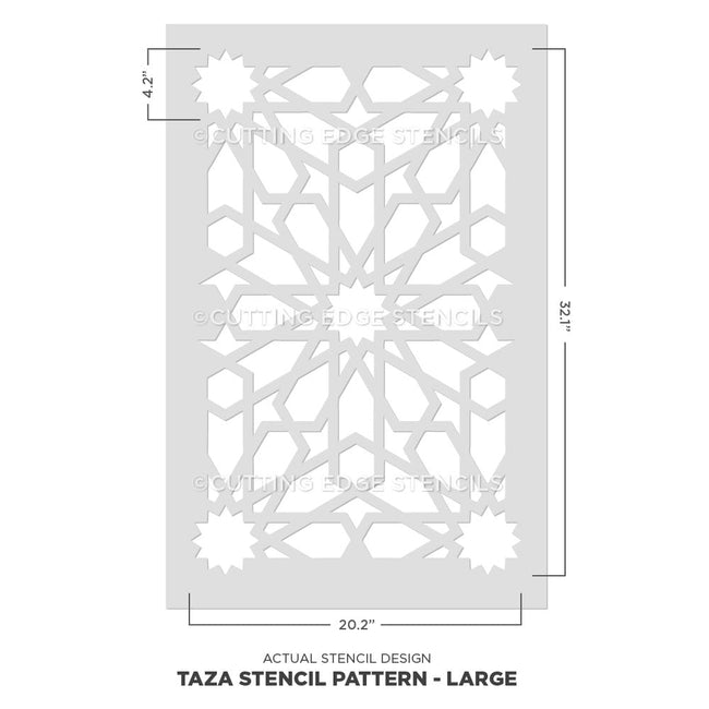 Taza Stencil for Walls and Floors