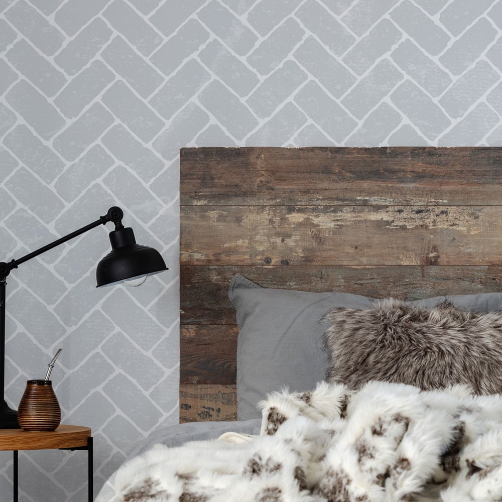 blue wall stencil vintage patio brick stencil for walls