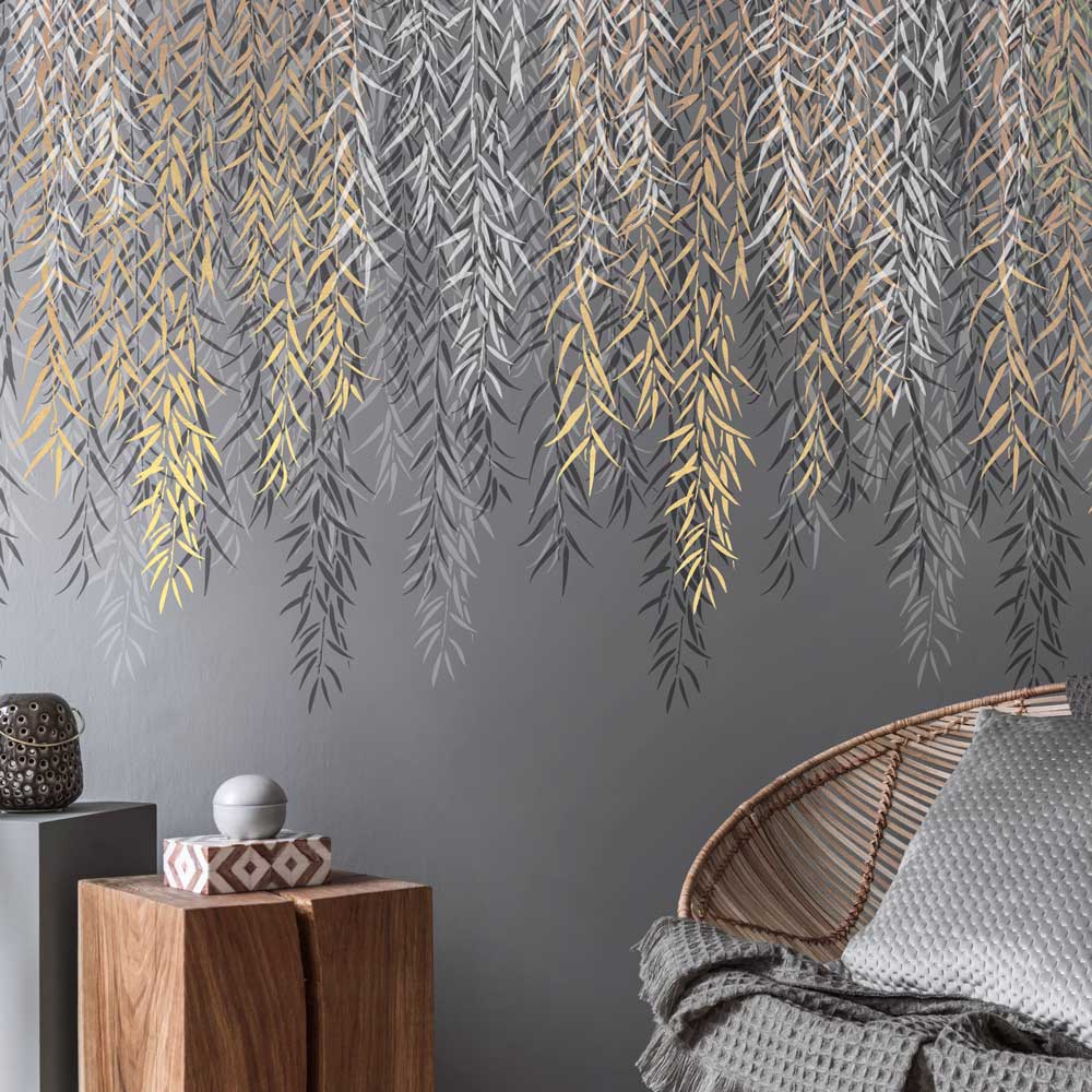 Multi Color Branch Wall Stencil Weeping Willow Border Stencil