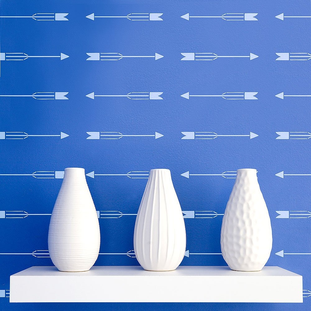 western-arrows-stencil-pattern-DIY-wall-decor
