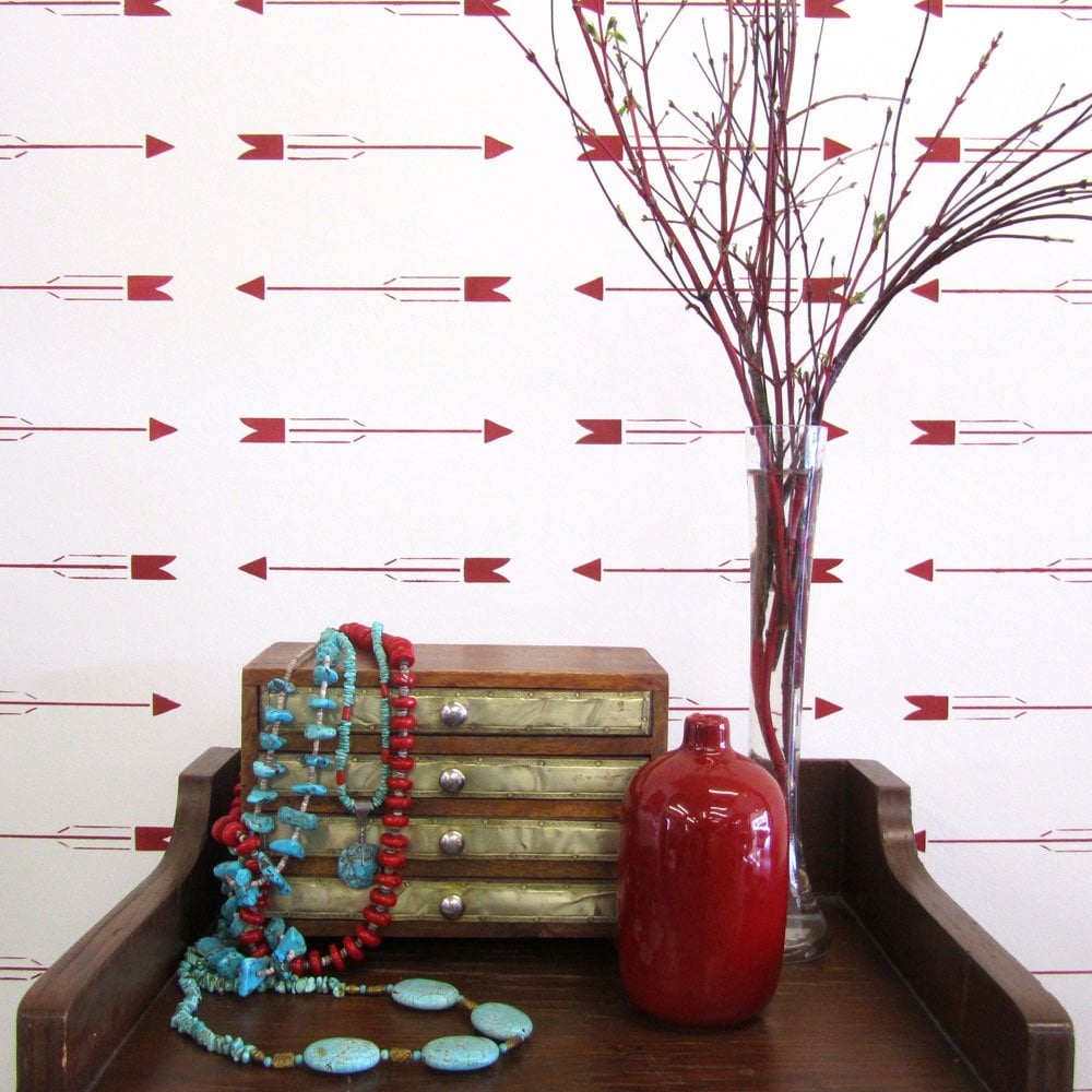 Western Arrows Allover Stencil