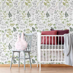 Woodland Botanicals Wall Stencil