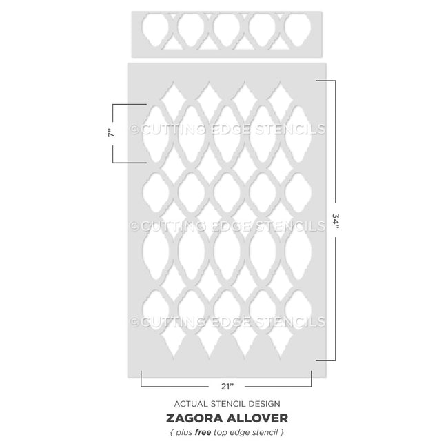 moroccan wall stencil