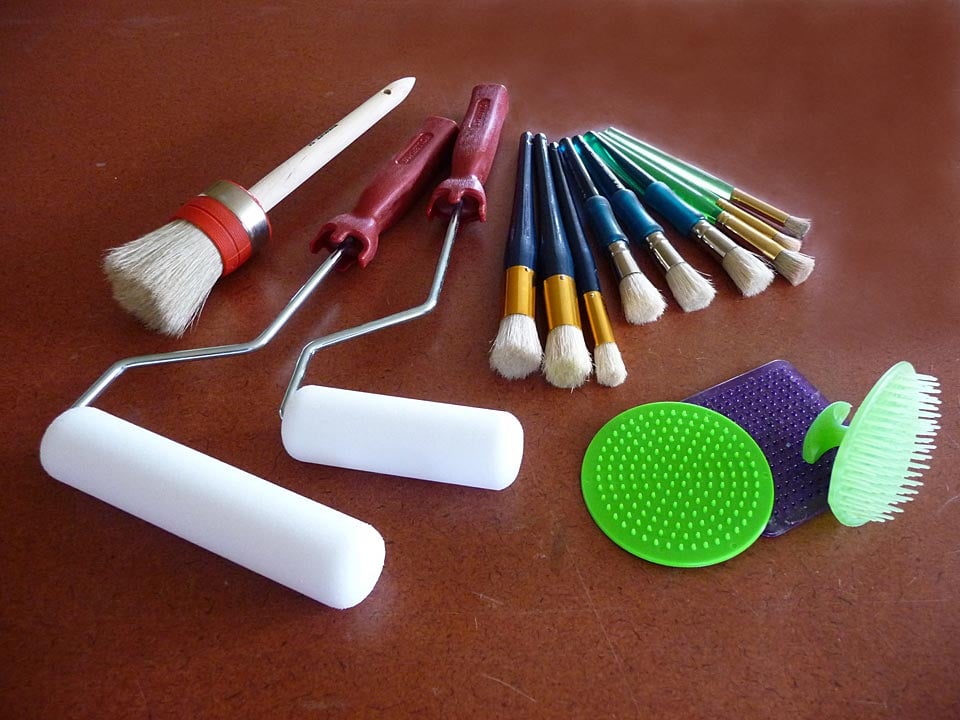 Pack of 30 Round Foam Sponge Paint Brush Set - Stencil Brush Value Pack - 5  Diy