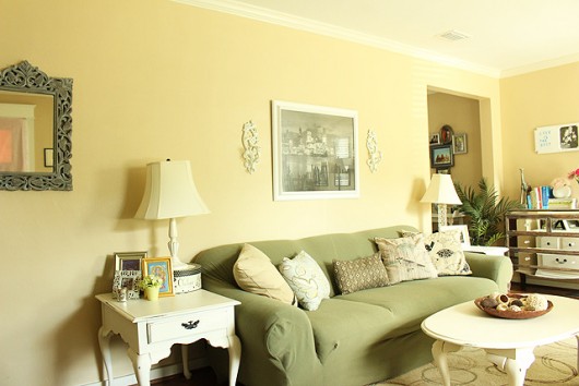Living Room Makeover: Adding An Accent Wall - Stencil Stories
