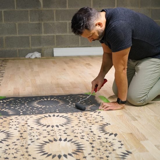 Stencil A Moroccan Pattern On Wood, Cutting Edge Hardwood Floors